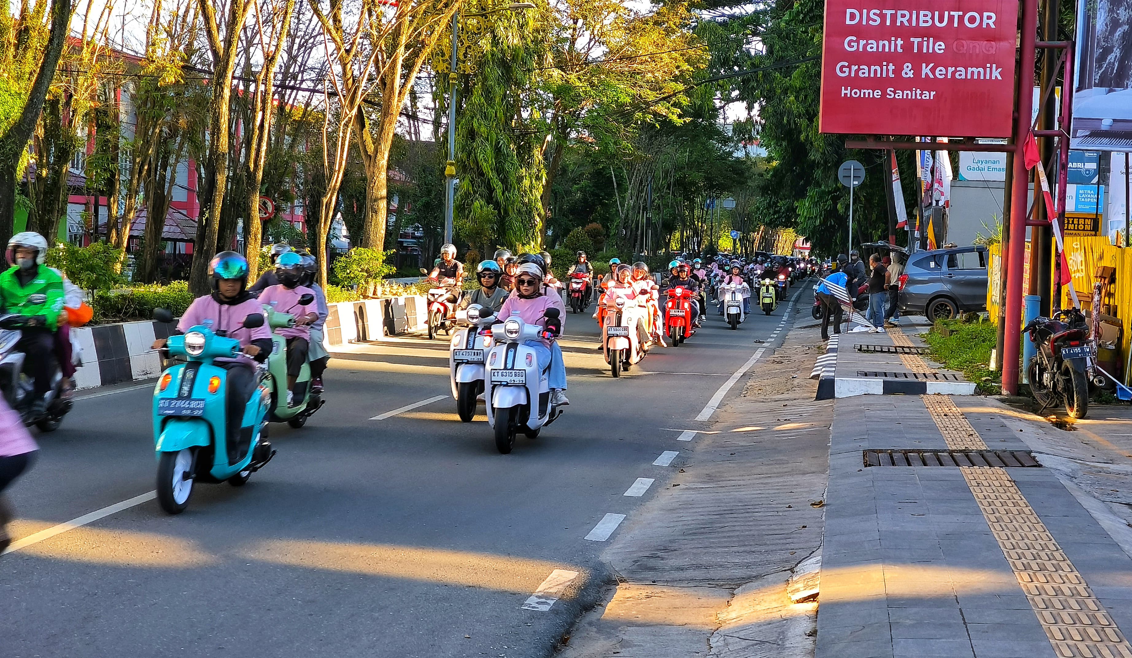 Pemilihan Samarinda sebagai lokasi pembuka didasarkan pada tingginya minat dan angka penjualan Yamaha Fazzio di Kaltim. FOTO; ISTIMEWA. 