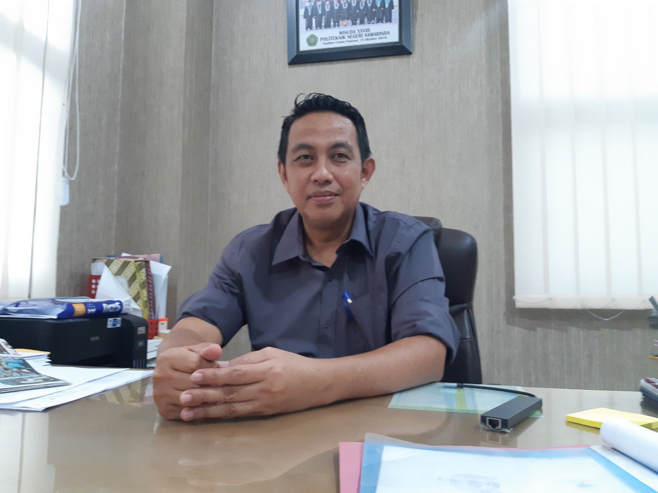  Wakil Direktur Akademik Politeknik Negeri Samarinda Dedy Irawan. FOTO: M AL FATIH-KALTIMKECE.ID