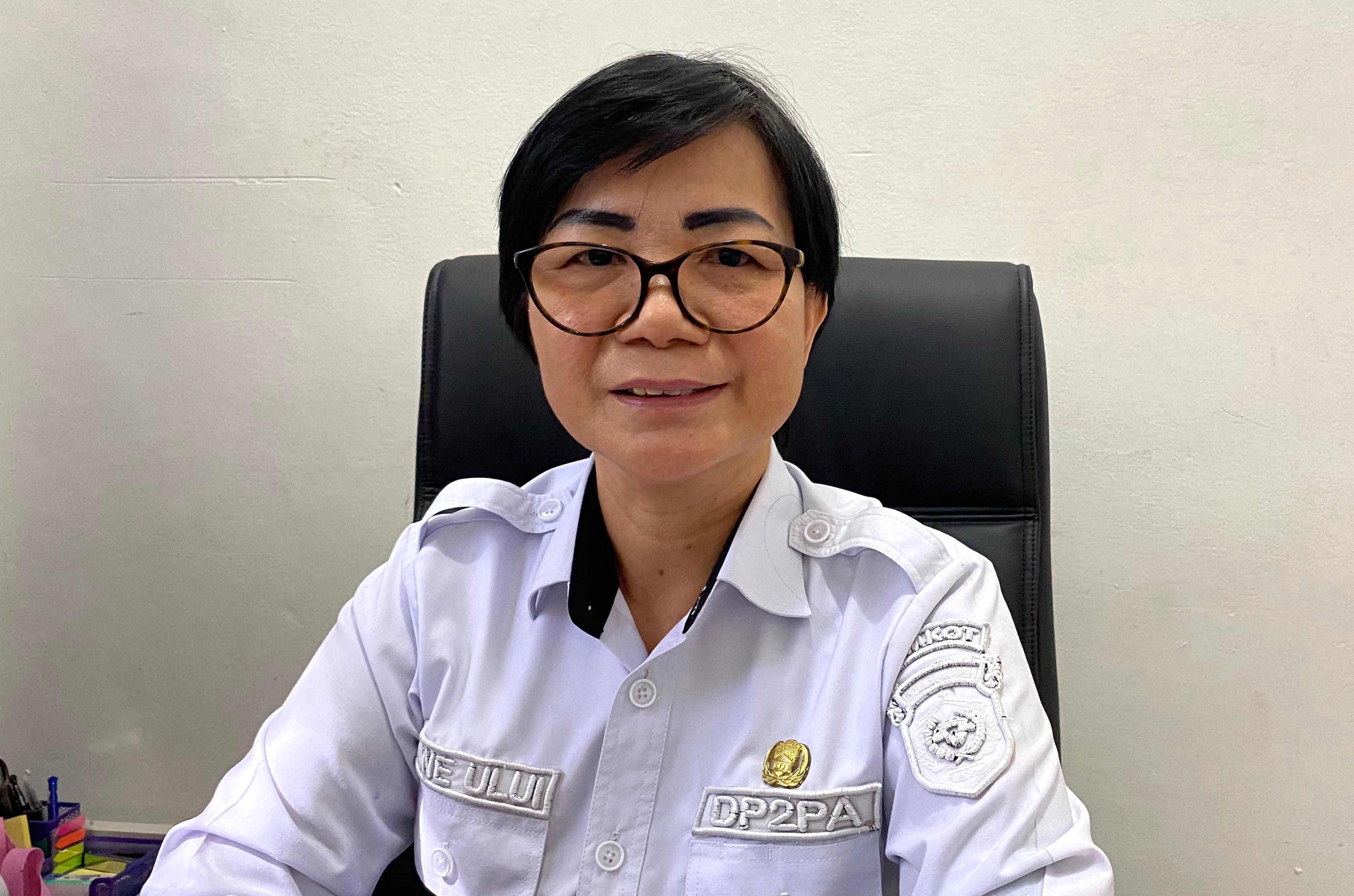 Awe Ului, kepala Bidang Perlindungan Perempuanm, DP2PA Samarinda. FOTO: LA HAMSAH-KALTIMKECE.ID