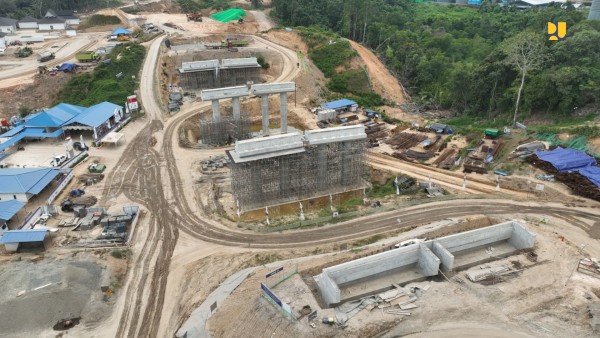 Dokumentasi pembangunan IKN Nusantara pada Agustus 2023. FOTO: KEMENTERIAN PUPR