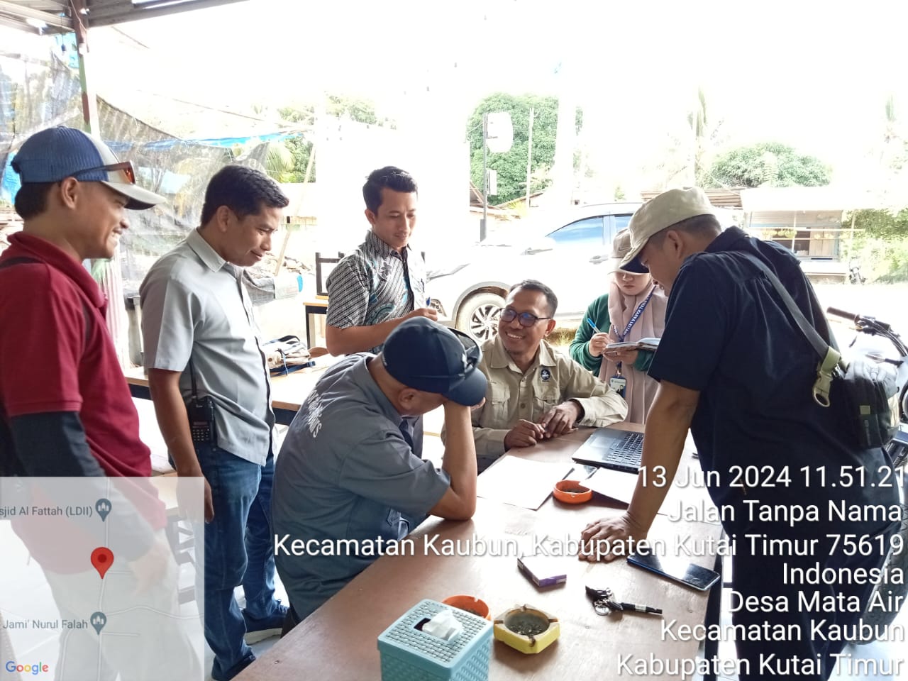 Audensi dengan pihak PT Tridaya Hutan Lestari. Insiatif Pemerintah Desa Mata Air utk kerja sama areal perlindungan sebagai konservasi air sesuai visi perusahaan. FOTO; ISTIMEWA. 