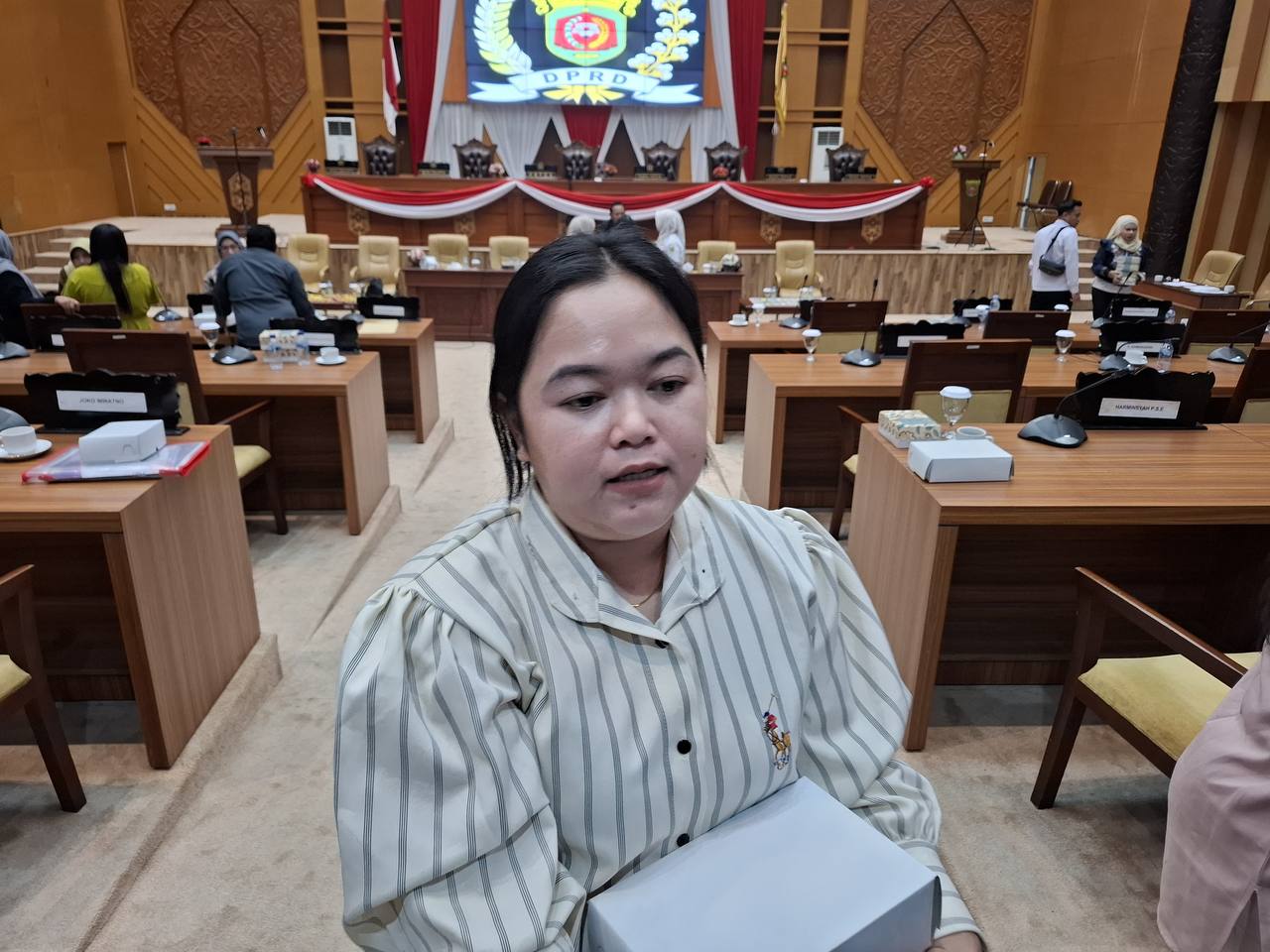 Sriska Ayu Jane, bendahara FJDK. FOTO: LA HAMSAH-KALTIMKECE.ID