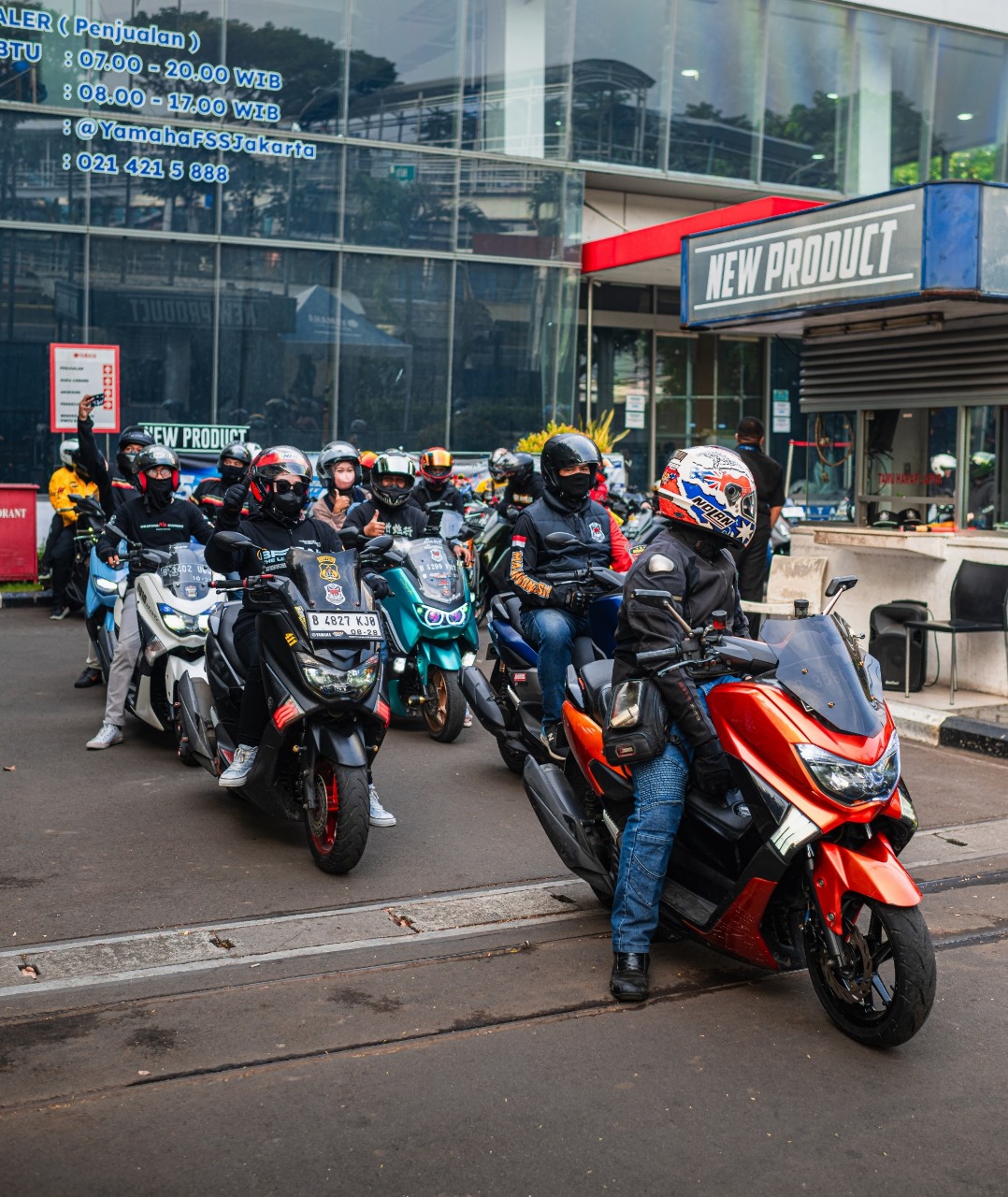 Akhir pekan lalu, Ahad, 12 Mei 2024 Yamaha DDS 1 Jakarta mengajak 30 orang konsumen MAXi Yamaha berkendara bersama seputar Jakarta. FOTO; ISTIMEWA. 