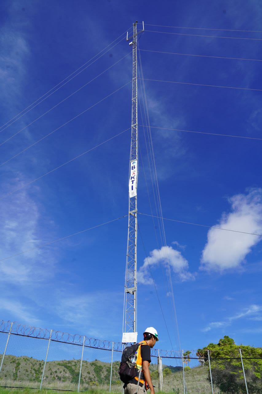 Site BTS 4G Bakti Kominfo di Pulau Komodo, Labuan Bajo, NTT. FOTO: BAKTI KOMINFO.