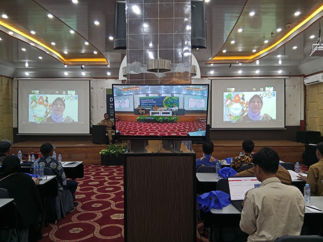 Desiminasi ini dilaksanakan secara hybride. FOTO; ISTIMEWA. 