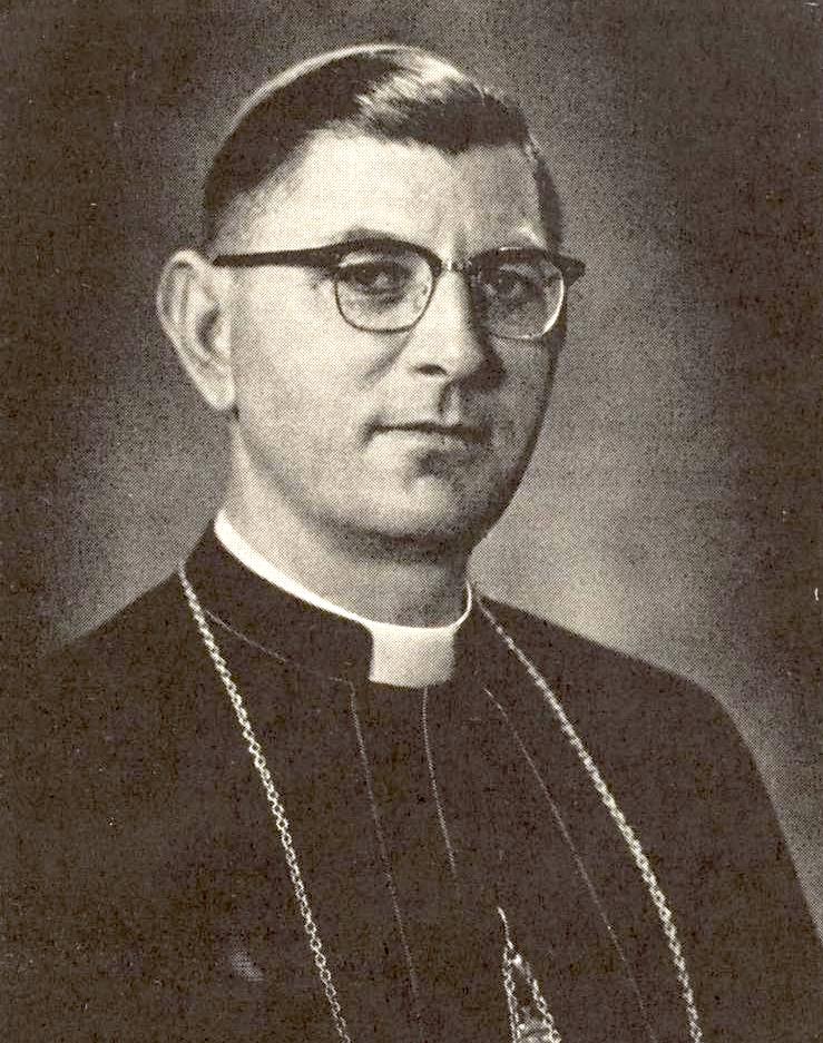 Mgr Jacques Henri Romeijn MSF, Vikaris Apostolik Samarinda pada 1955. FOTO: MAJALAH INDISCH MISSIETIJDSCHRIFT VOL 38 TAHUN 1955 HLM 135 