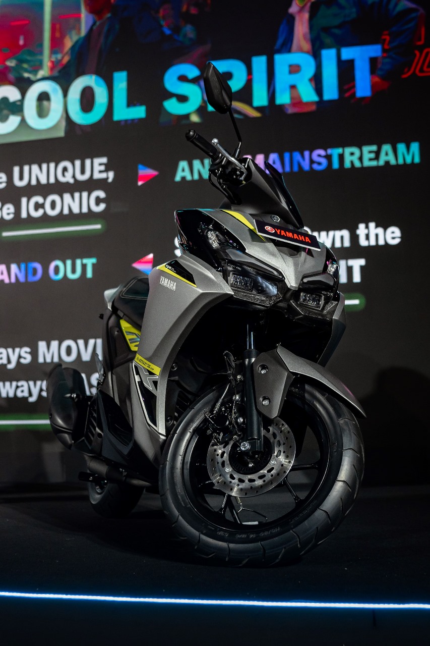 Pada sektor mesin, AEROX ALPHA mengusung mesin Blue Core 155cc VVA generasi terbaru berteknologi Yamaha Electric CVT (YECVT) (hanya tersedia di tipe tertentu). FOTO; ISTIMEWA. 