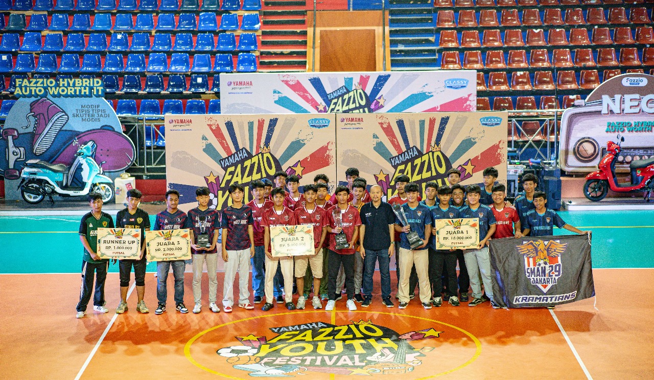 Juara 1 kompetisi futsal adalah SMA 29 Jakarta. FOTO; ISTIMEWA. 
