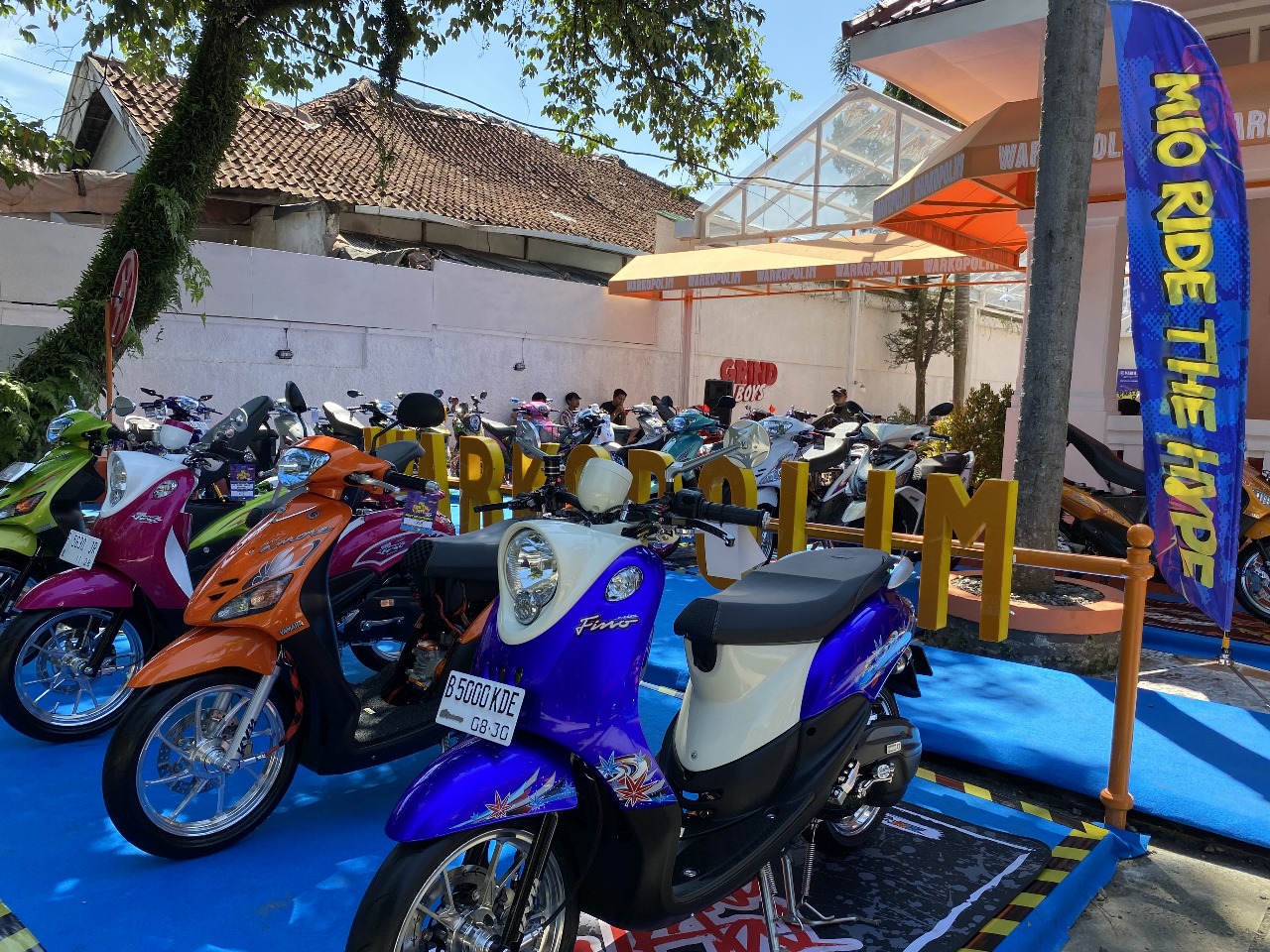 Mio Ride The Hype Vol. 2 Bogor juga menjadi panggung bagi kelas pemula dalam kompetisi modifikasi. FOTO; ISTIMEWA. 