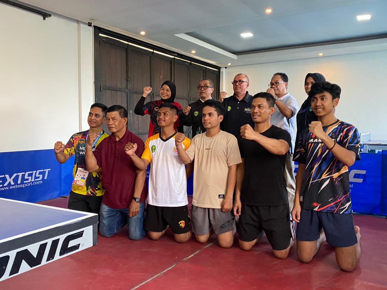 Cabor Tenis Meja Kaltim optimis meraih satu medali emas. FOTO: GIARTI IBNU LESTARI-KALTIMKECE.ID. 