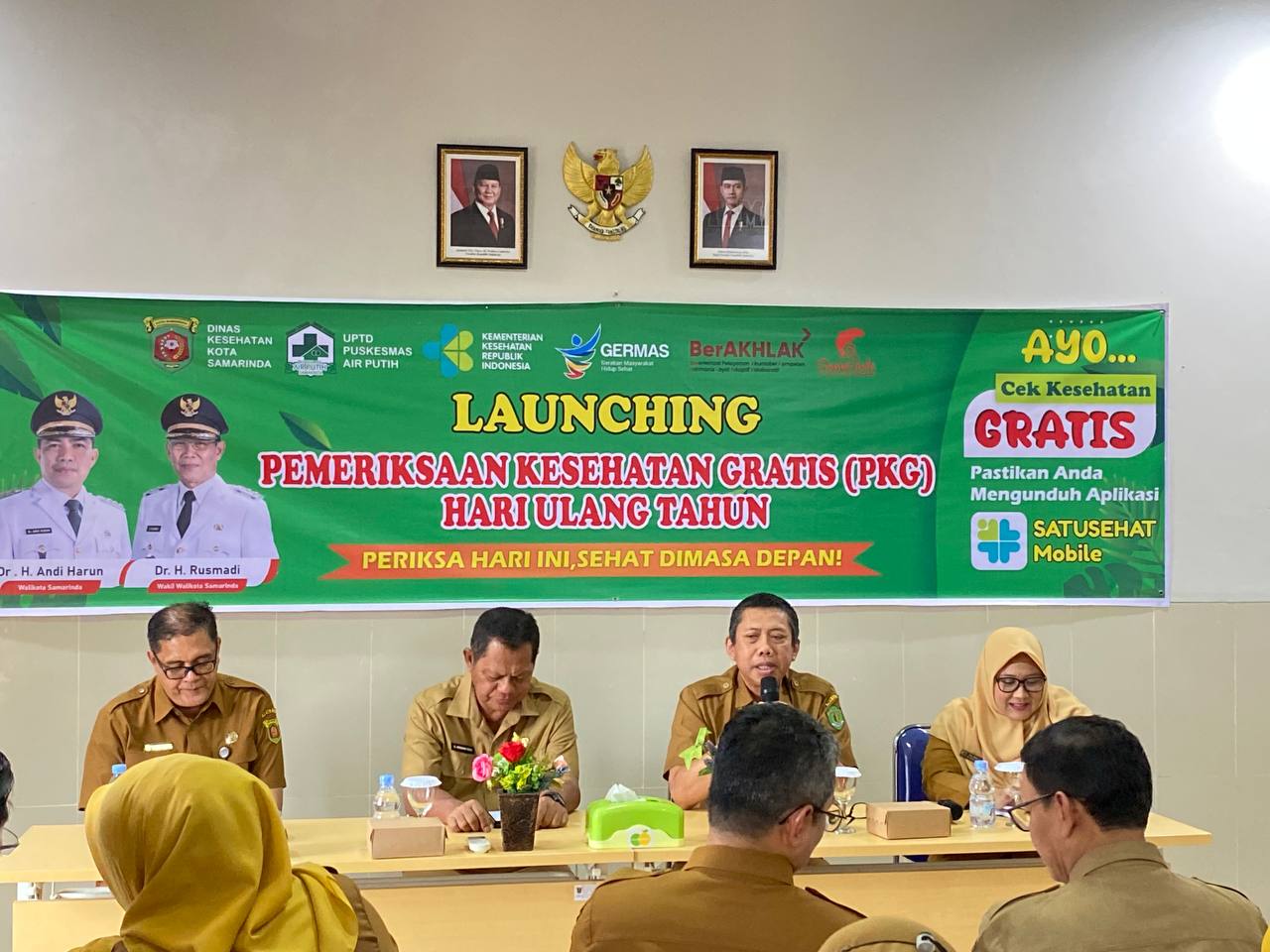 Peluncuran program cek kesehatan gratis (CKG) di Puskesmas Air Putih, Samarinda Ulu, Senin, 10 Februari 2025. FOTO: LA HAMSAH-KALTIMKCE.ID Peluncuran program cek kesehatan gratis (CKG) di Puskesmas Air Putih, Samarinda Ulu, Senin, 10 Februari 2025. FOTO: LA HAMSAH-KALTIMKCE.ID