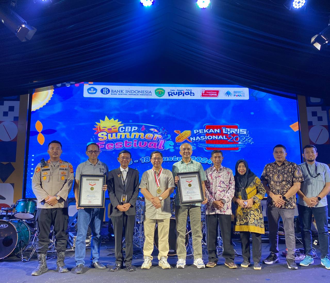 Selama empat hari digelar, Summer Fest dan PQN 2024 berhasil meraih dua rekor MURI. FOTO; LA HAMSAH - KALTIMKECE.ID