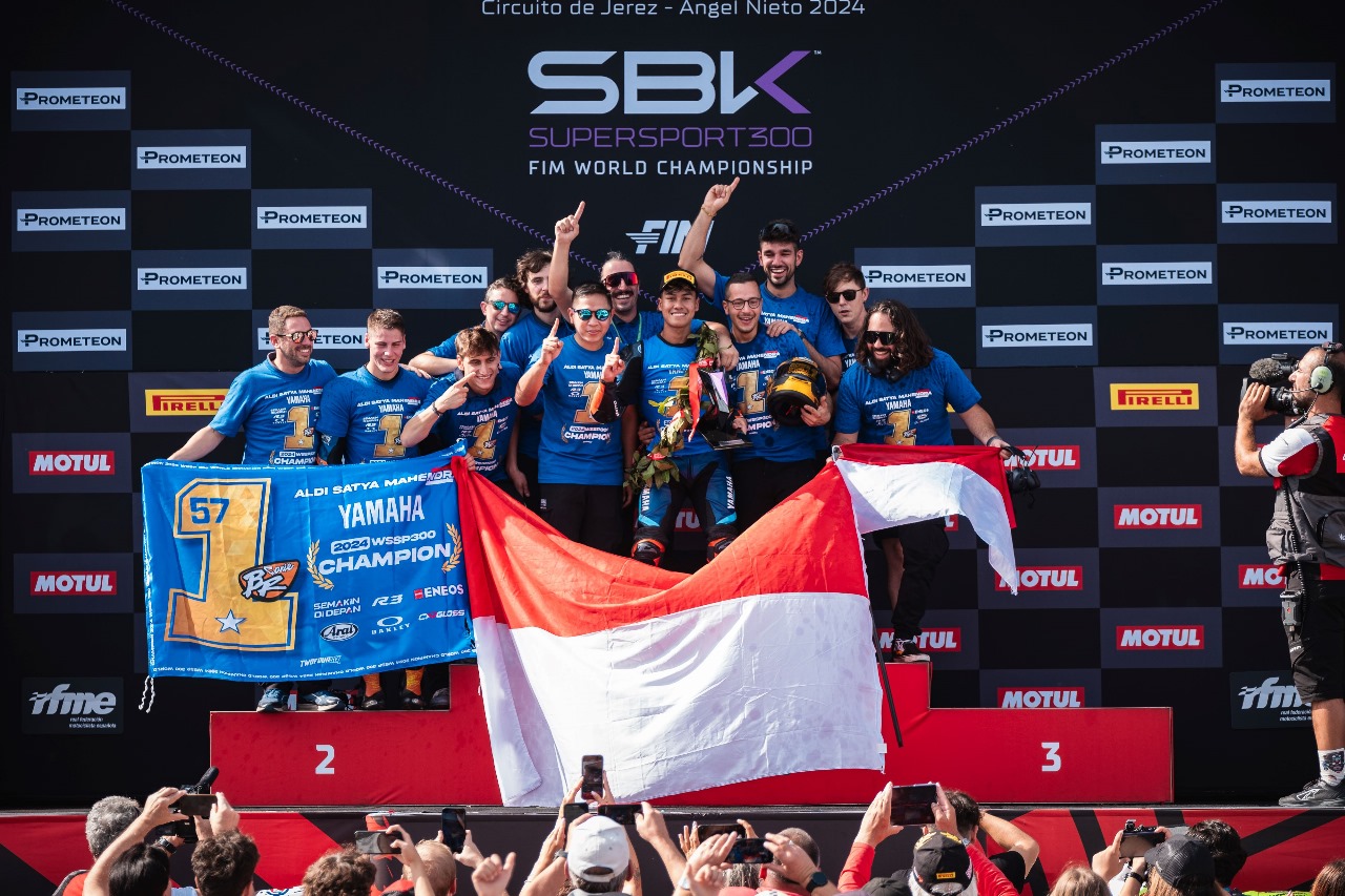 Dukungan dari sepeda motor Yamaha YZF-R3 turut membantu Aldi dalam menciptakan performa yang solid. FOTO; ISTIMEWA. 