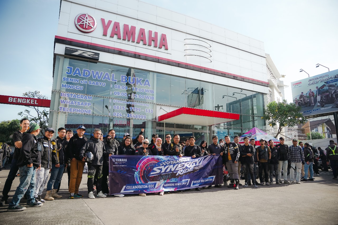 Yamaha Synergy Ride berlangsung serentak pada 26â€“27 April 2025 di lima kota, yakni Semarang, Pekanbaru, Lombok, Madiun, dan Surabaya. FOTO; ISTIMEWA. 