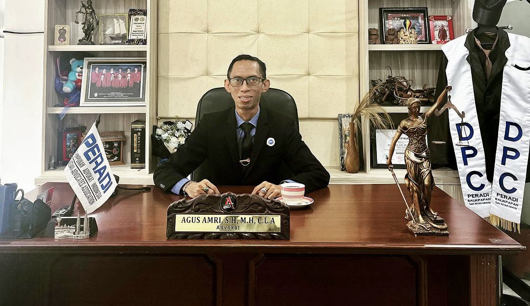 Agus Amri, praktisi hukum dari Balikpapan.  FOTO: ARSIP PRIBADI