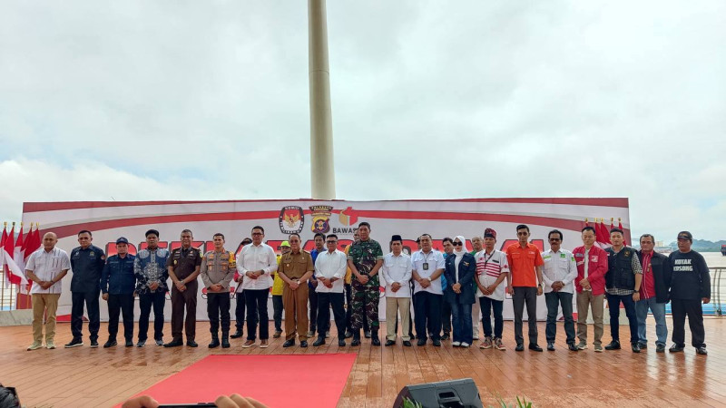 Deklarasi Pilkada Damai oleh Polresta Samarinda di Teras Samarinda, Senin, 30 September 2024. FOTO: ISTIMEWA